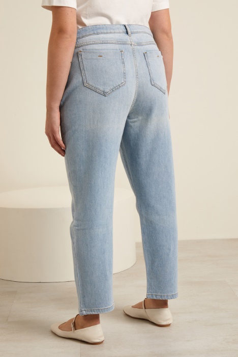 Jeans dritti in denim stretch Intrend - 3