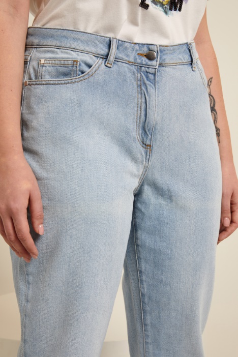 Jeans dritti in denim stretch Intrend - 2