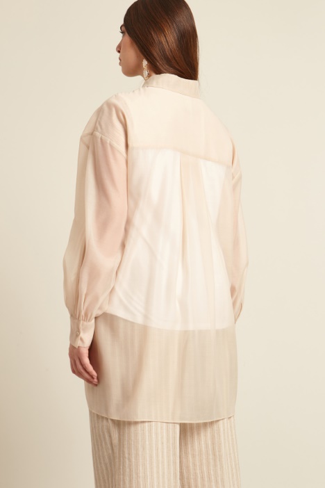 Camicia in organza lamè Intrend - 2