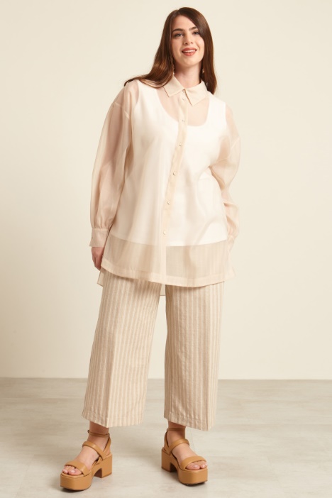 Camicia in organza lamè Intrend - 3