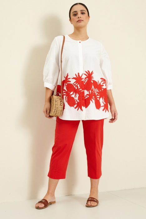 Camicia in popeline di cotone Intrend