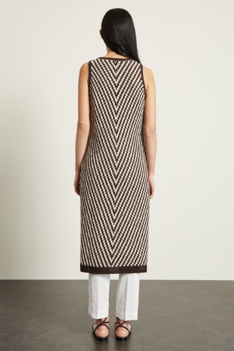 Abito smanicato in maglia Intrend - 3