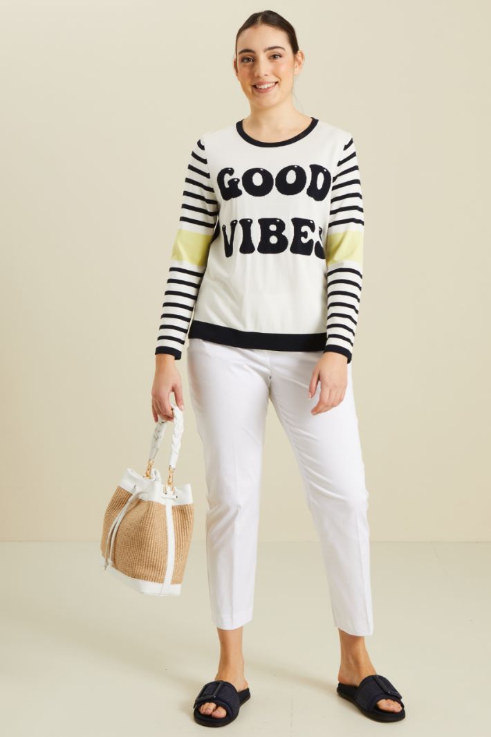 Stretch viscose sweater Intrend