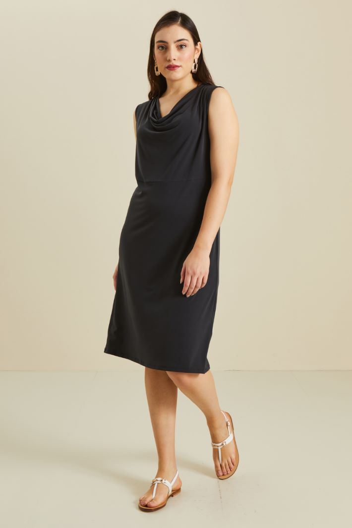 Draped jersey tube dress Intrend