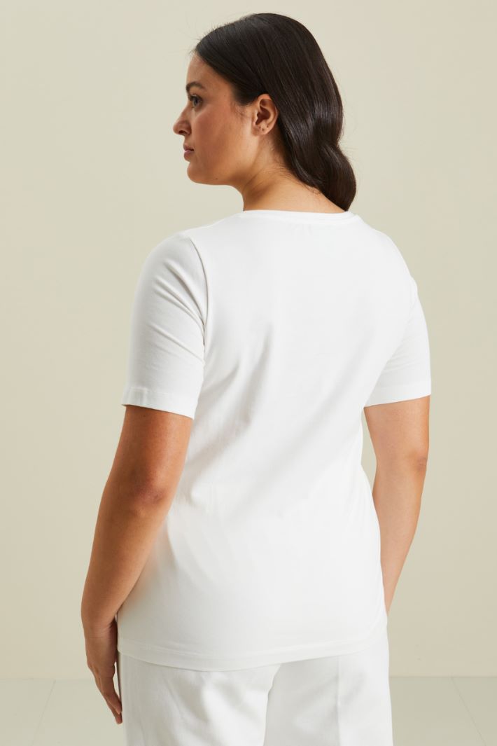 T-shirt in jersey di cotone Intrend