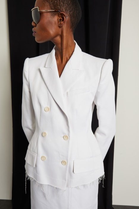 Blazer doppiopetto sfrangiato Intrend