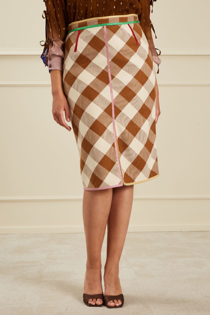 Linen sheath skirt Intrend