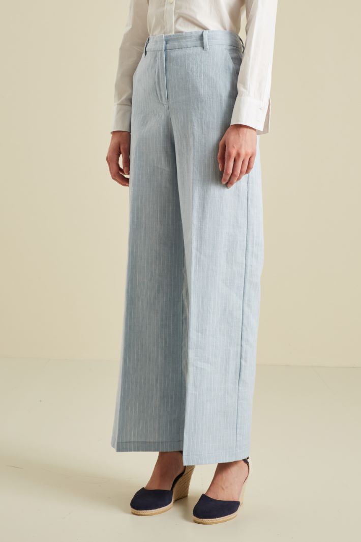 Linen and cotton trousers Intrend
