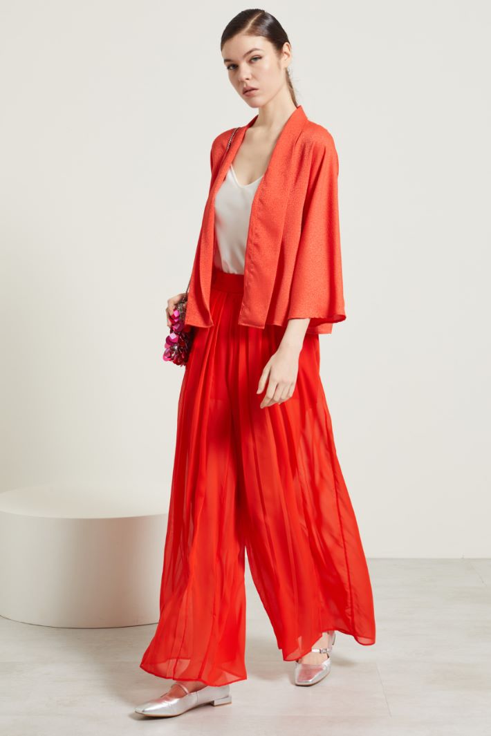 Pantaloni in chiffon plissè Intrend