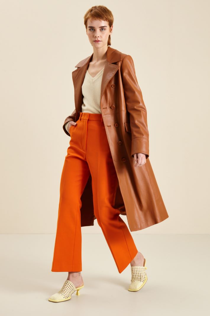 Trench in vera pelle Intrend