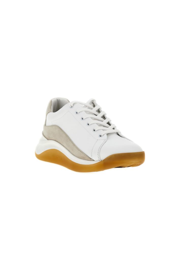 Leather and suede sneakers Intrend