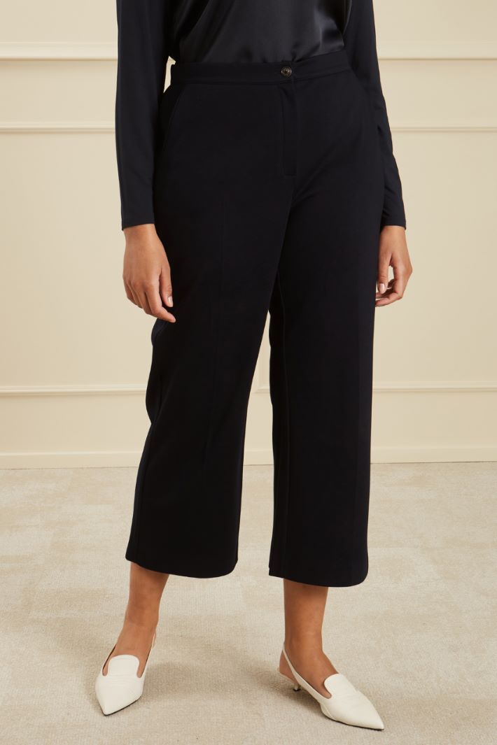 Pantaloni cropped in jersey  Intrend