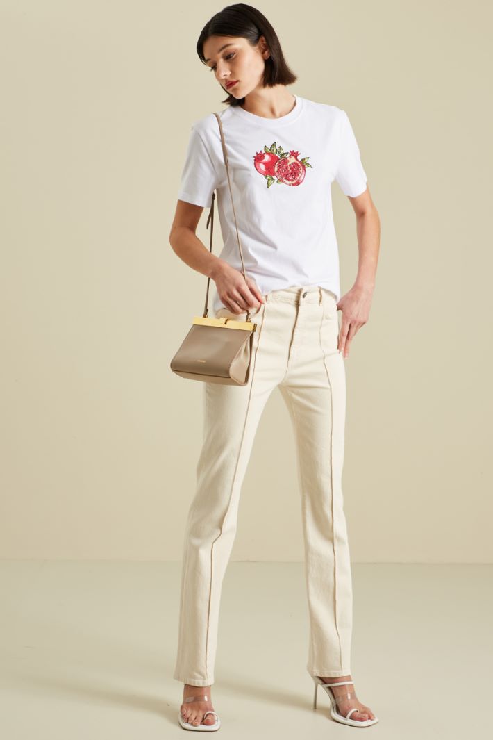 T-shirt con paillettes Intrend