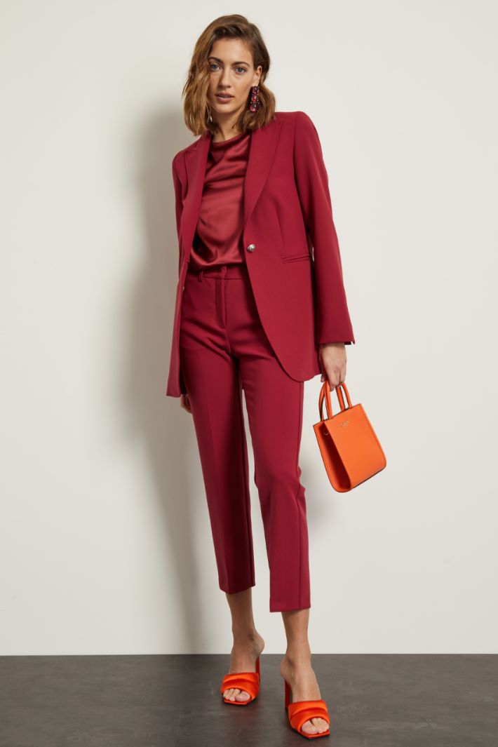 Blazer monopetto in viscosa Intrend