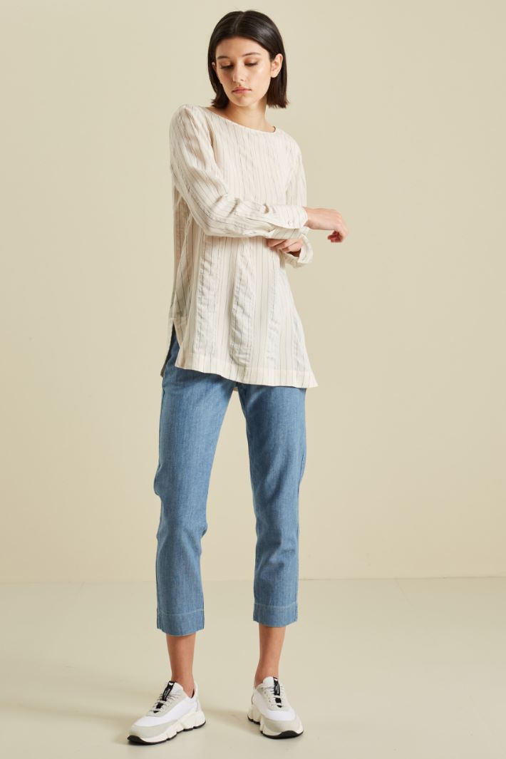 Viscose and silk tunic Intrend