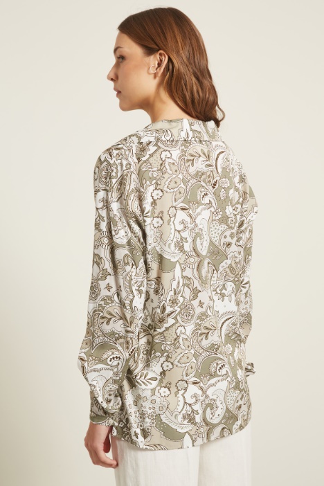 Blusa con collo a rever Intrend - 3