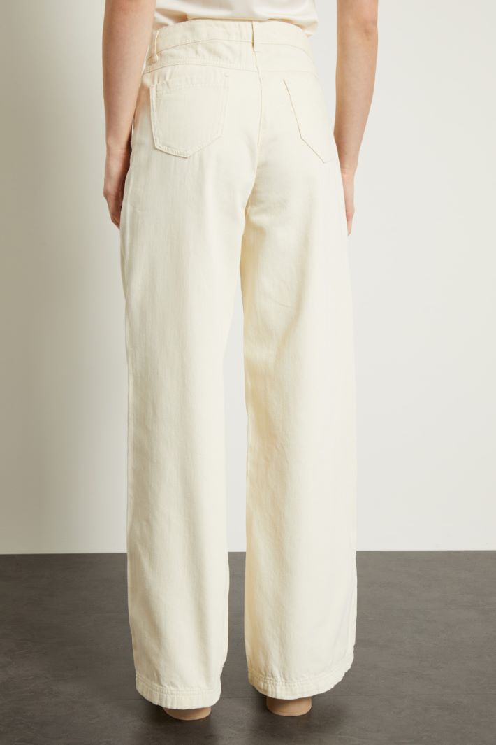 Pantaloni in bull di cotone Intrend - 2