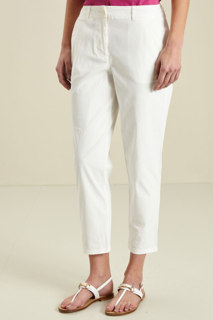 Cotton gabardine trousers Intrend