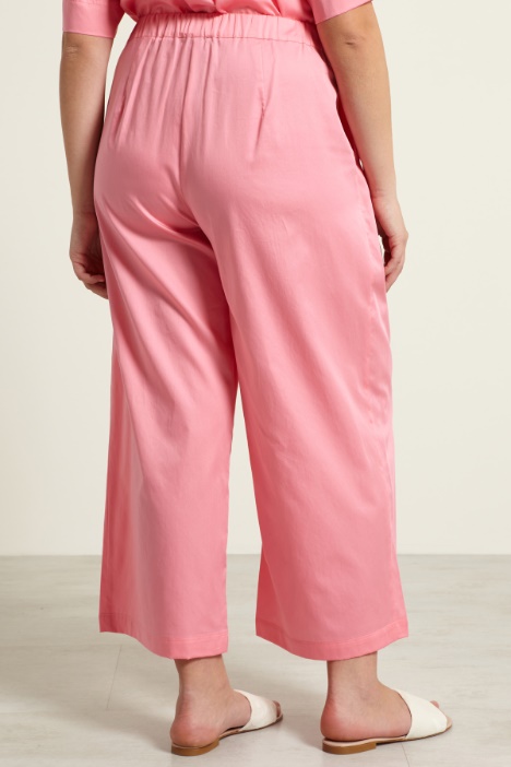Pantaloni in raso di cotone Intrend - 2