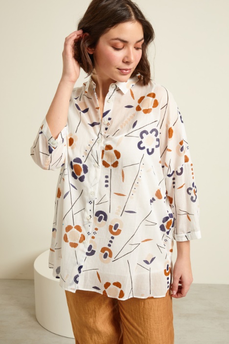 Camicia in cotone stampato  Intrend