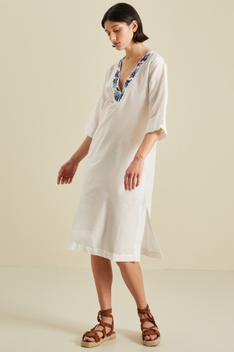 Cotton and silk kaftan Intrend