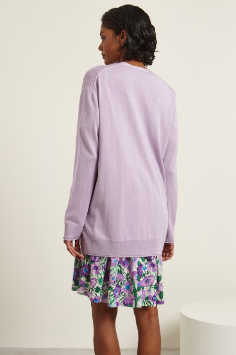 Cardigan in seta e cotone Intrend - 2