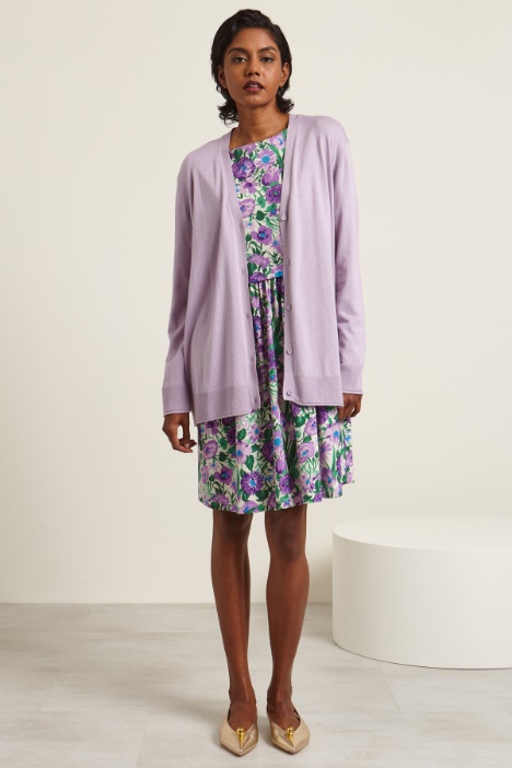 Cardigan in seta e cotone Intrend - 3