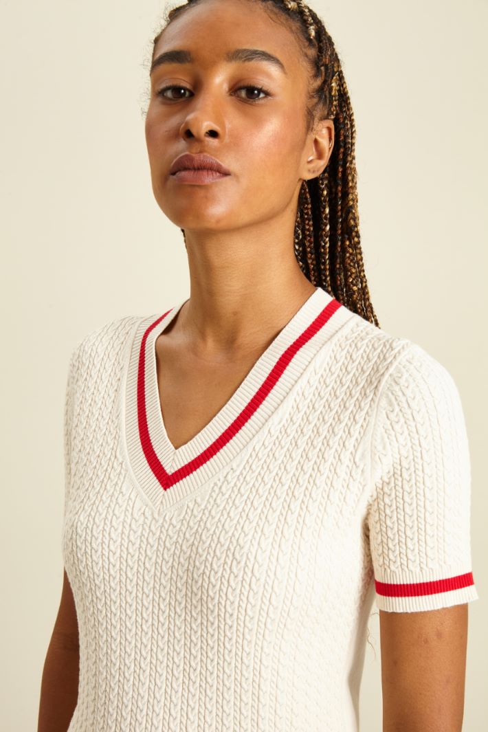 Cable-knit sweater Intrend