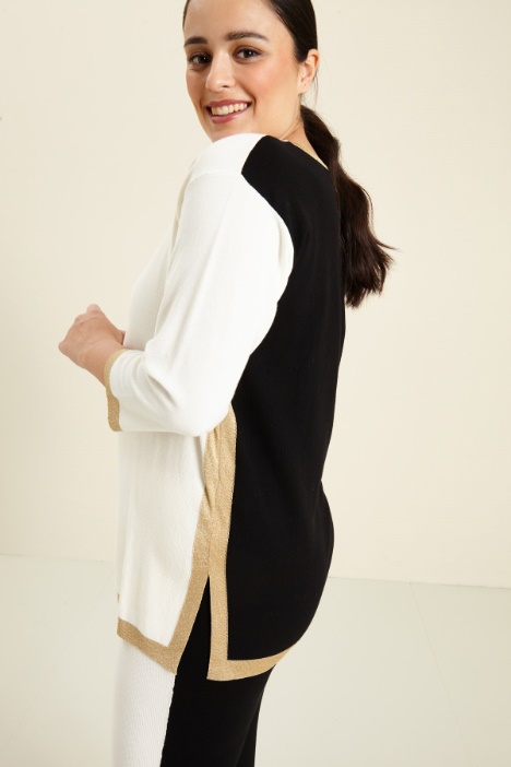 Cotton crepe sweater Intrend