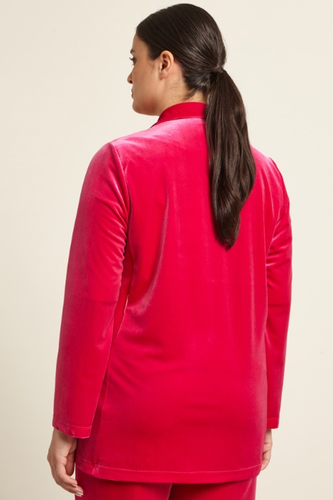 Blazer in ciniglia con cintura Intrend - 2