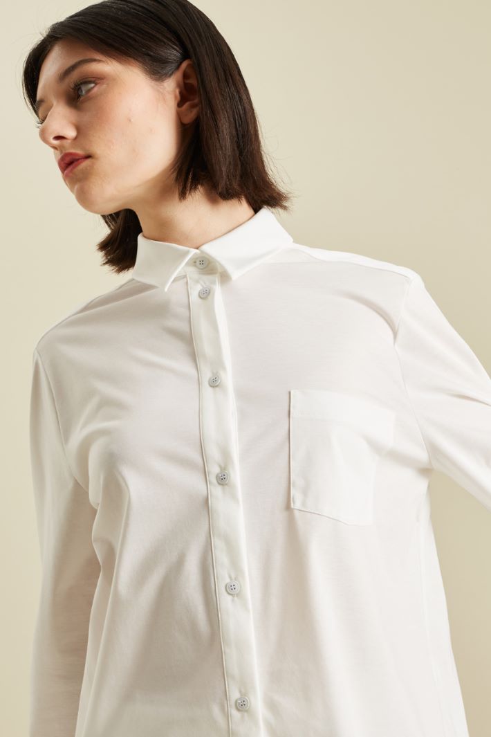 Technical cotton jersey shirt Intrend