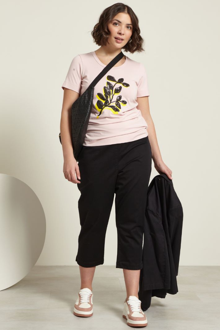T-shirt con paillettes