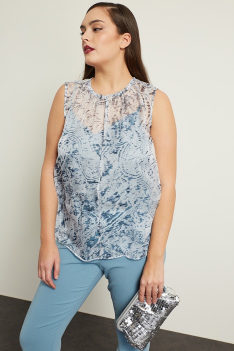 Top in georgette stampato Intrend
