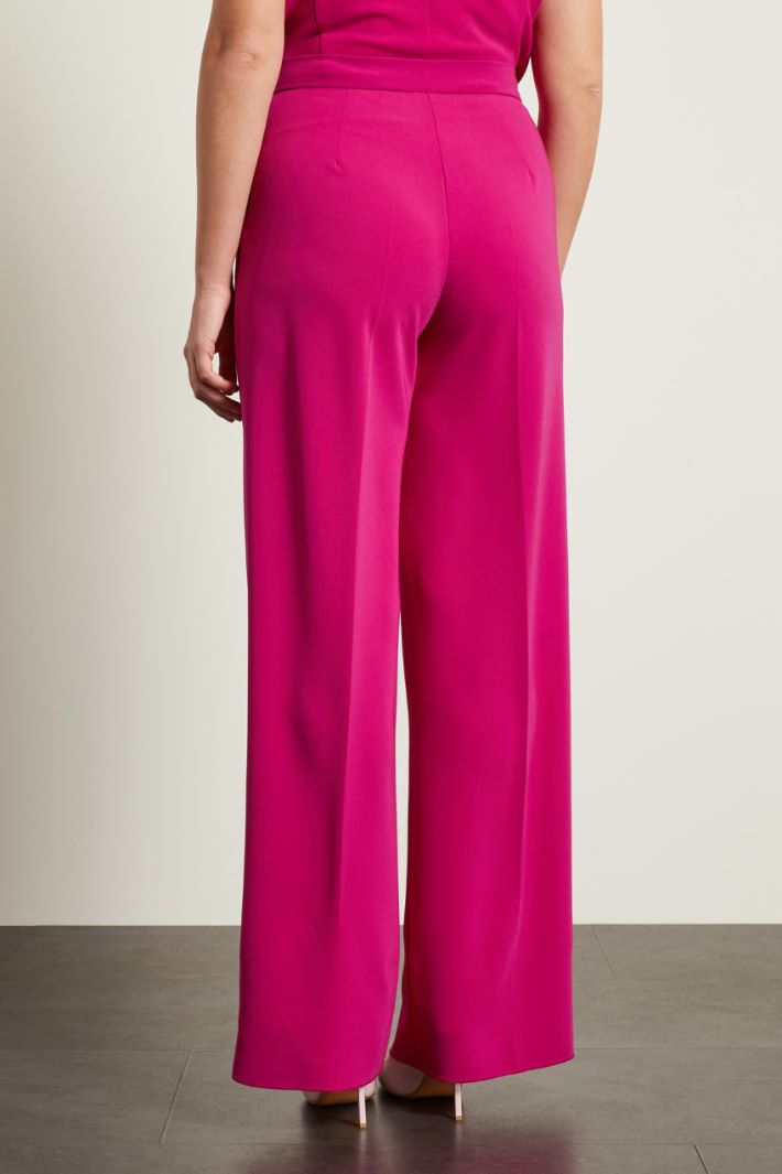 Pantaloni a palazzo con piega Intrend - 3