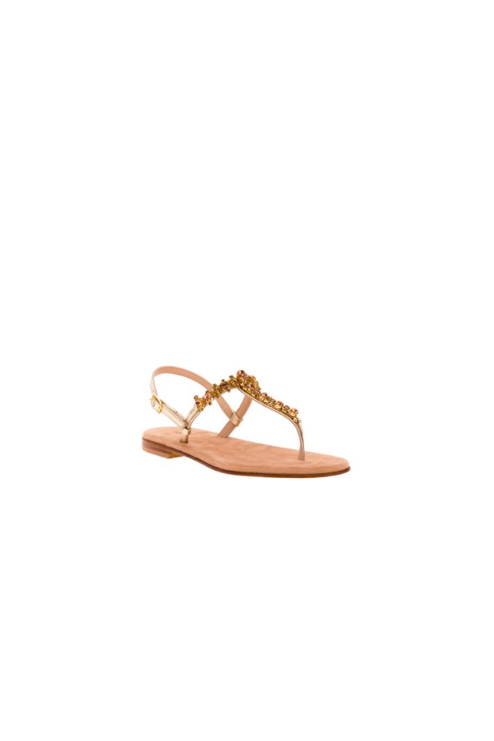 Jewel flip flop sandals Intrend