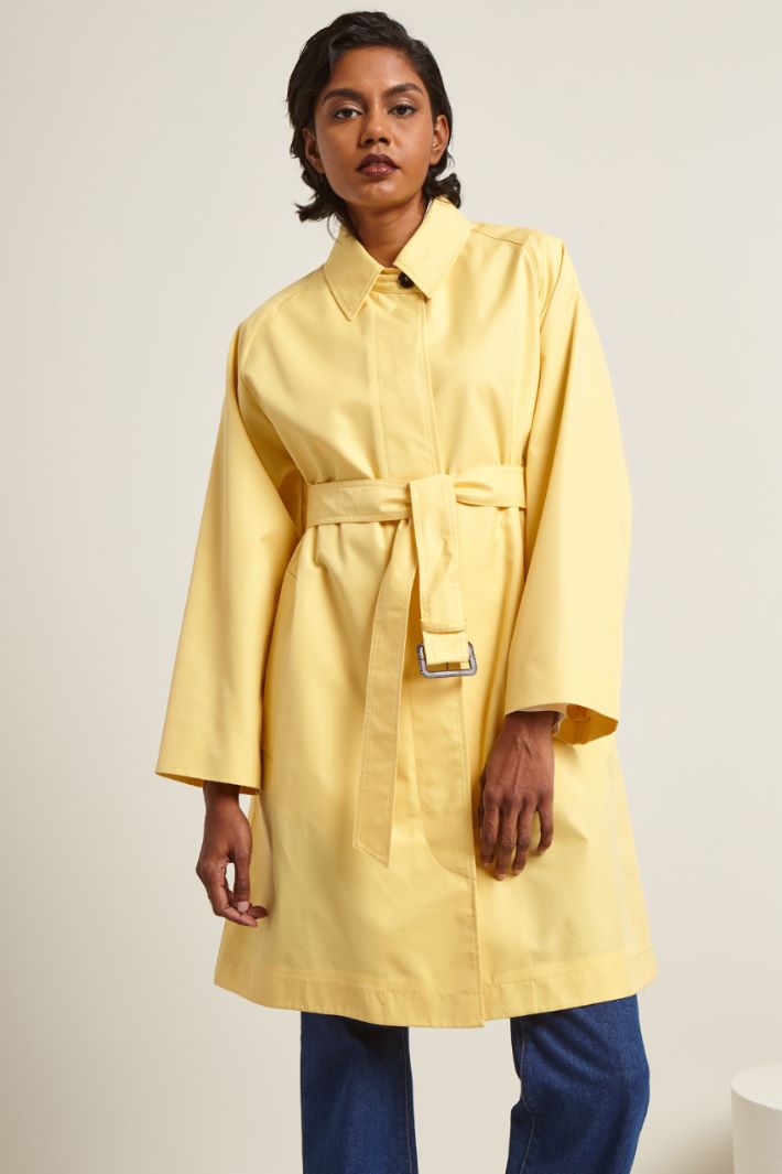 Trench in gabardina antigoccia Intrend - 3