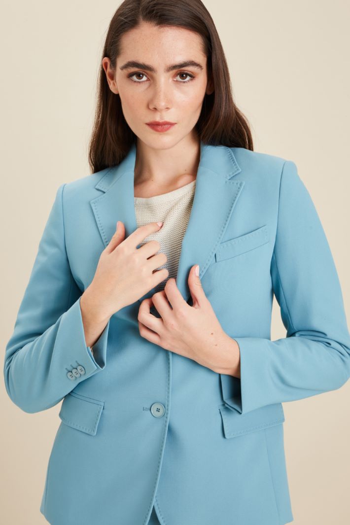 Blazer in viscosa stretch Intrend