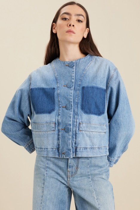Giacca corta in jeans Intrend
