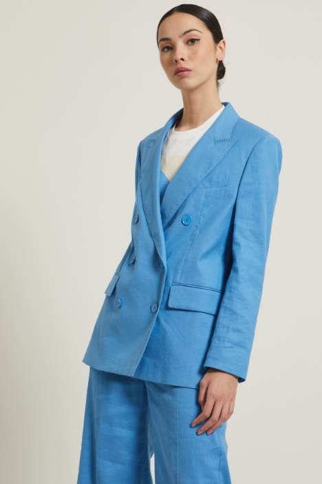 Blazer in lino e cotone Intrend