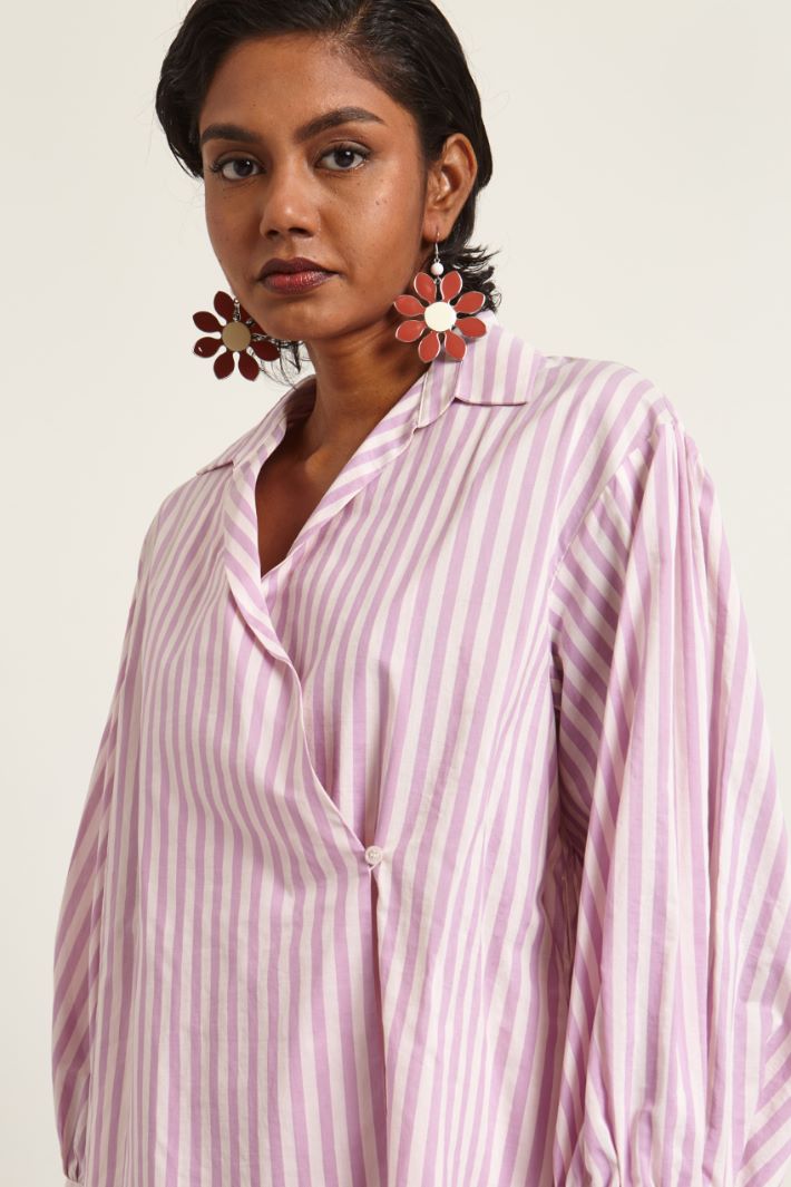 Camicia con maniche a palloncino