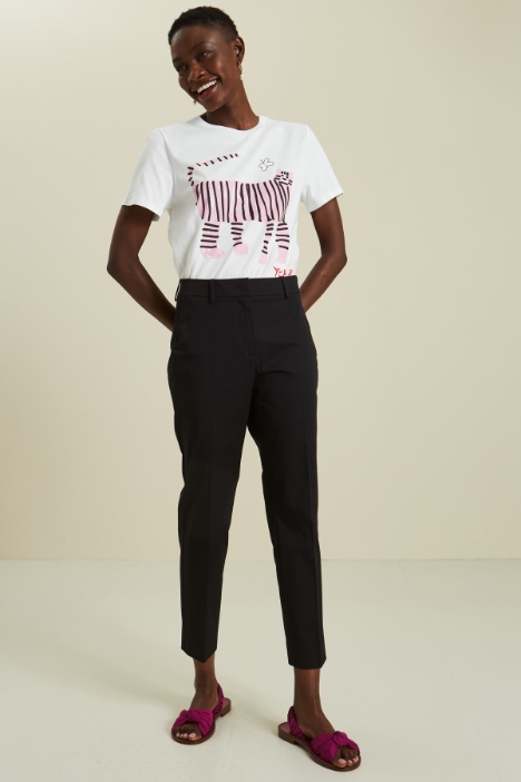 Cotton gabardine trousers Intrend