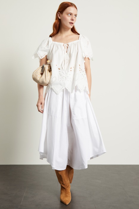 Top in cotone sangallo Intrend