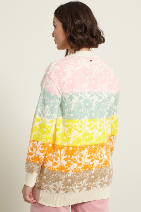 Cardigan in cotone jacquard Intrend - 3