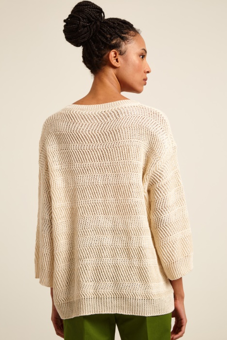Maglia over in lino  Intrend - 3