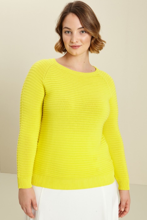 Cotton crepe sweater Intrend