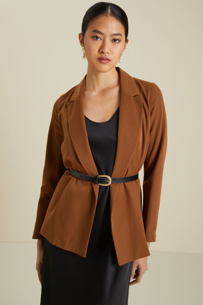 Thin leather belt Intrend