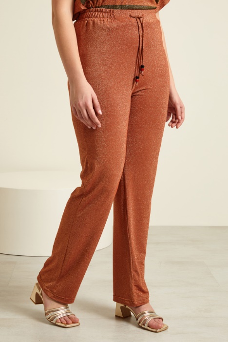 Pantaloni in jersey lamè Intrend - 3
