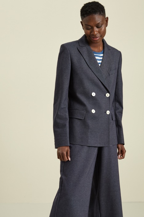 Blazer in jersey effetto denim Intrend