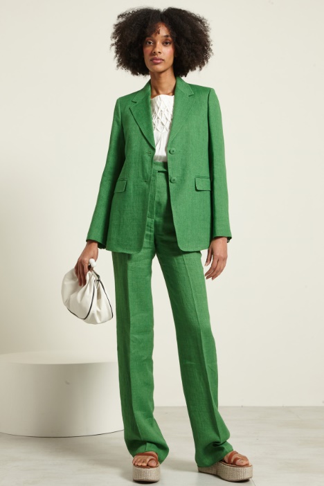 Blazer in batavia di lino Intrend