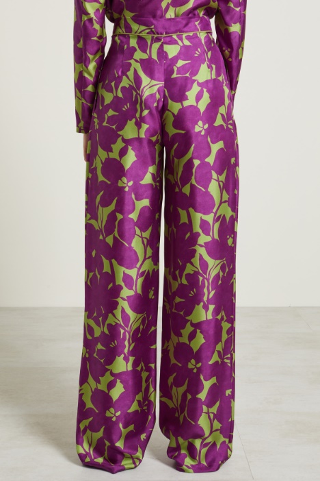 Pantaloni a palazzo in twill Intrend - 3